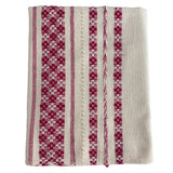 Rebozo Fino Artesanal Mexicano, Blanco con diferentes colores bordados. Hechos en Telar