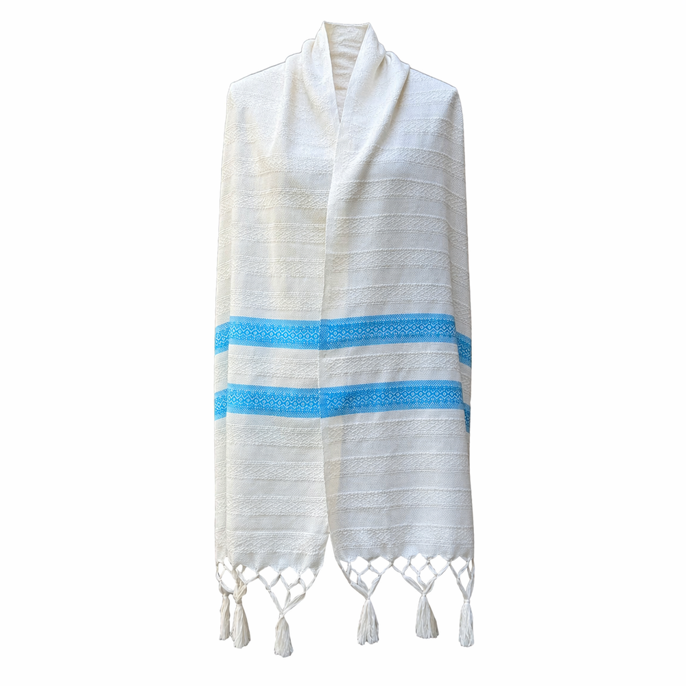 Rebozo Chal Mexicano para Mujer Blanco con diferentes colores