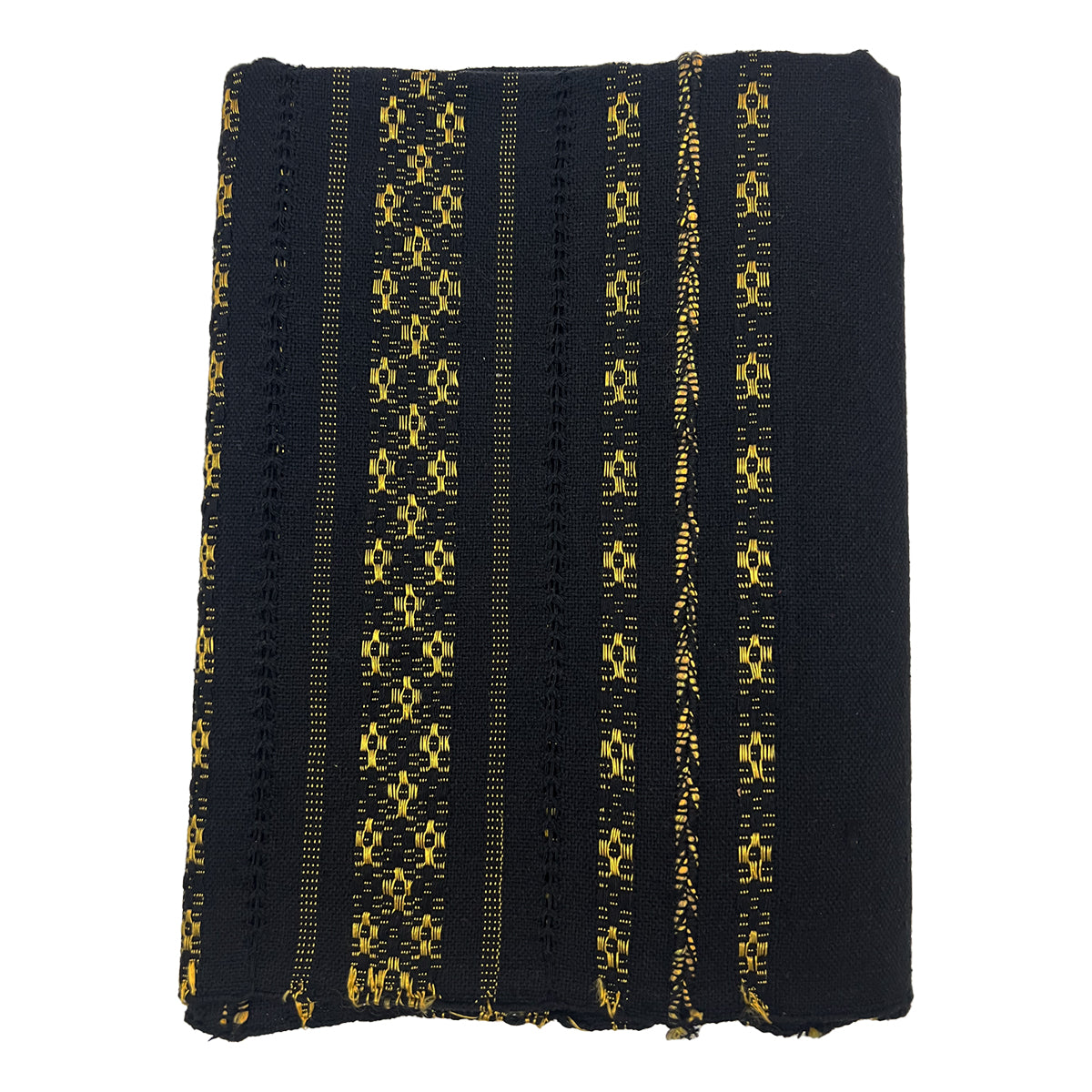 Rebozo Fino Artesanal Mexicano, Negro con diferentes colores bordados. Hechos en Telar