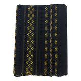 Rebozo Fino Artesanal Mexicano, Negro con diferentes colores bordados. Hechos en Telar