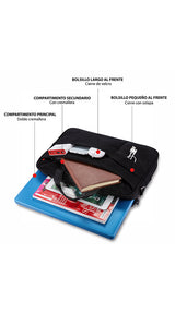 Maletín portafolio impermeable 15.6