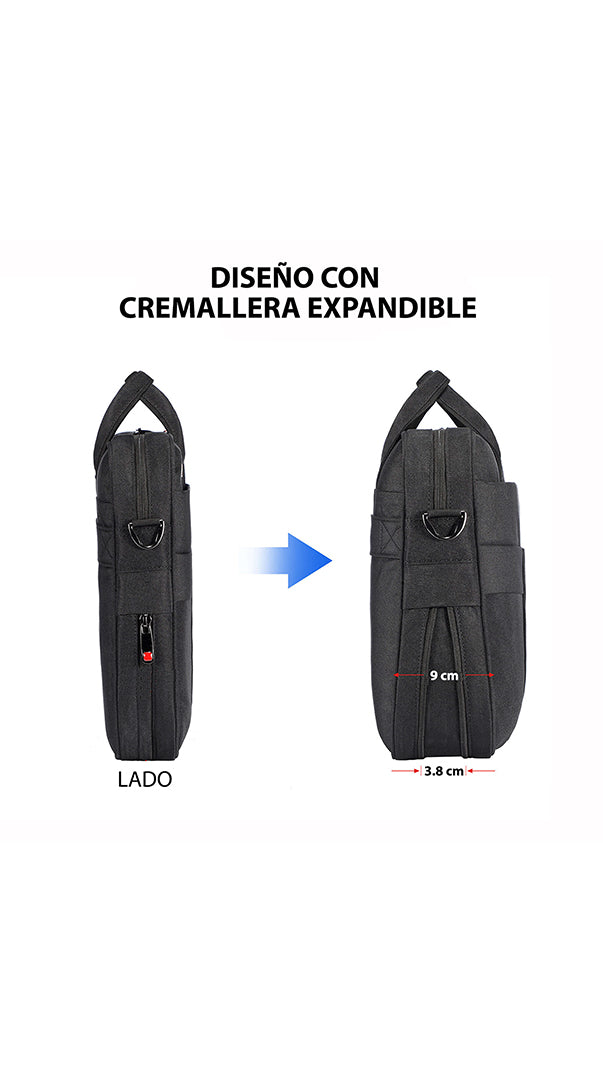 Maletín portafolio impermeable 15.6"