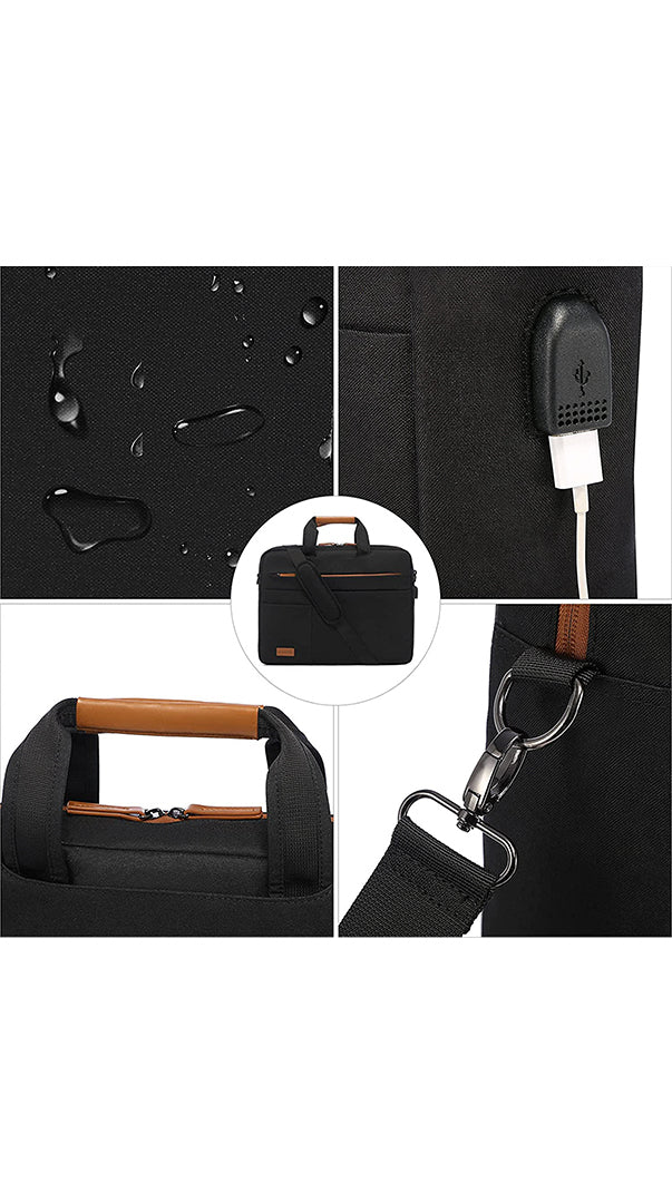 Maletín portafolio impermeable 17.3"