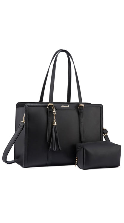 Bolso de Lona con Cuero