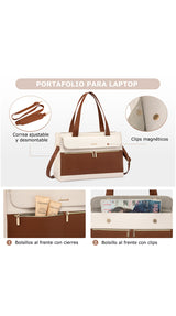 Bolso Laptop Bicolor