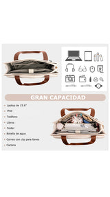 Bolso Laptop Bicolor