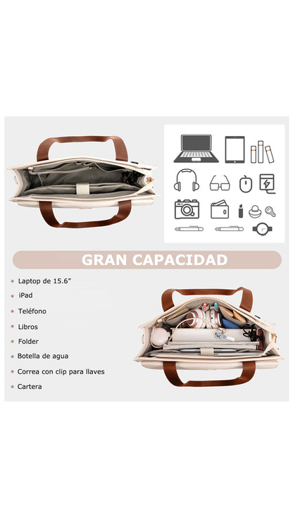 Bolso Laptop Bicolor