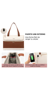 Bolso Laptop Bicolor