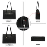 Bolsa Tote Laptop con Cargador