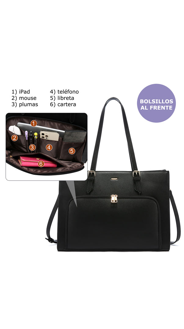 Bolsa Tote Laptop con Cargador