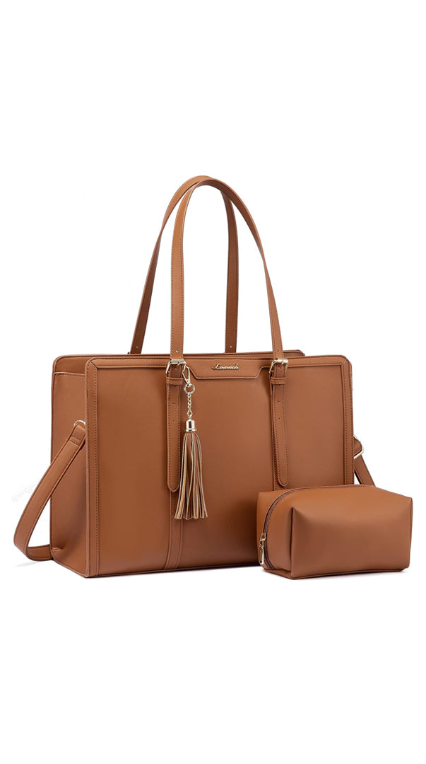 Bolso de Lona con Cuero