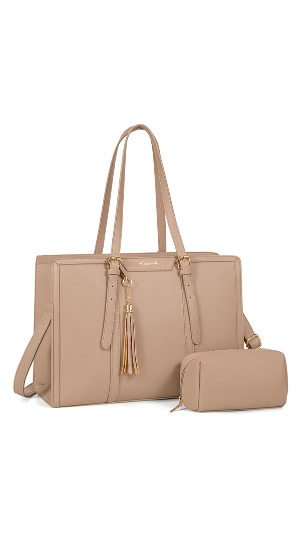 Bolso de Lona con Cuero