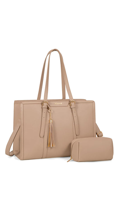 Bolso de Lona con Cuero