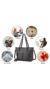 Bolsa Mujer Tote Vintage