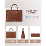 Bolso Maletín de cuero trenzado