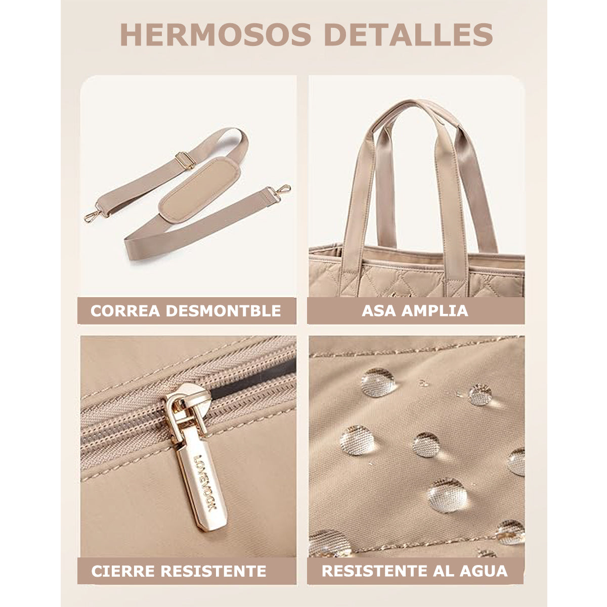Bolsa Laptop Mujer diseño Diamantes Ligera y Elegante