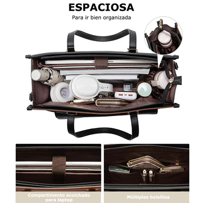 Bolso Maletín Cuero 15.6"