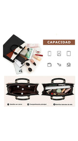Bolso Crossbody para Mujer, Bolsa Blanca Elegante con Asa Superior