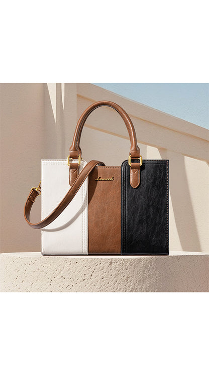 Bolso para Mujer, Bolsa de Mano mediana y Crossbody de Cuero PU de Alta Calidad