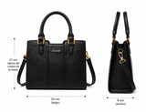 Bolso para Mujer, Bolsa de Mano mediana y Crossbody de Cuero PU de Alta Calidad