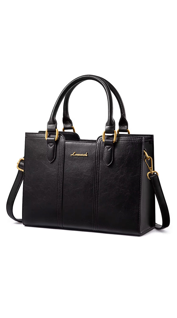 Bolso para Mujer, Bolsa de Mano mediana y Crossbody de Cuero PU de Alta Calidad