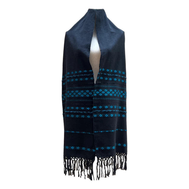 Rebozo Fino Artesanal Mexicano 100% Algodón - Elegancia y Tradición